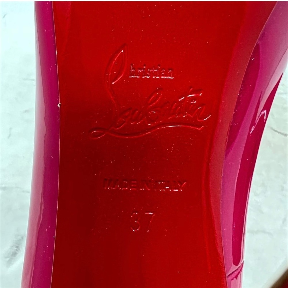 Christian Louboutin So Kate 120 Pink Patent Leather Pointed Toe High Heel Pumps - Picture 5 of 5